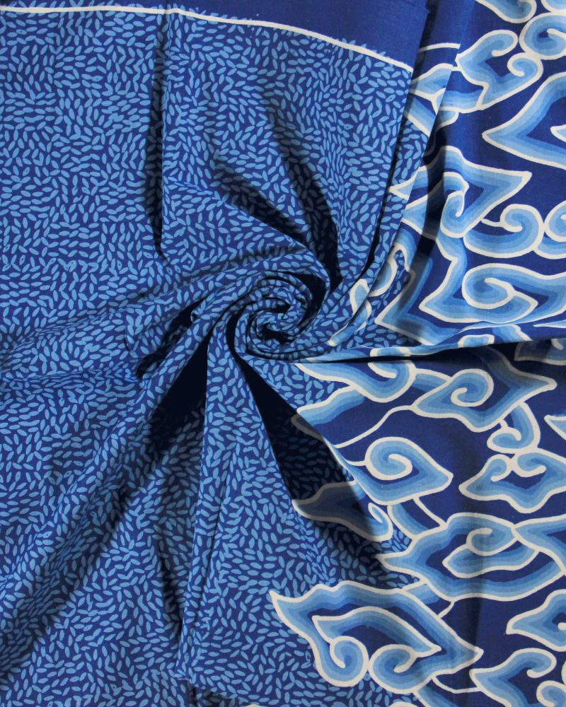 Batik Tulis Mega Mendung Beras Tumpah - Abu