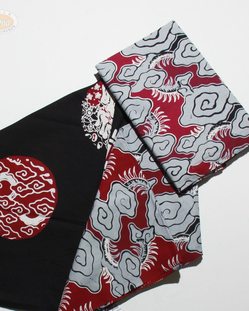 BATIK SALMA Kain Batik Motif Mega Mendung 2D Kombinasi Lampadan Piringan_8