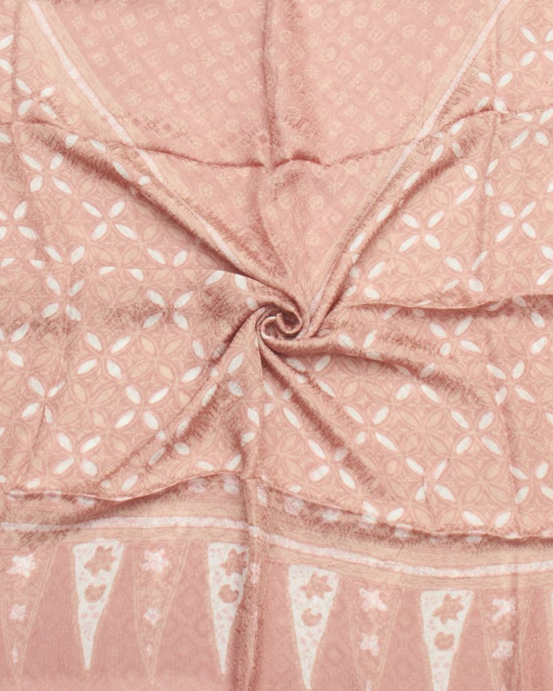 BATIK SALMA Kain Batik Viscos Selendang Podang Motif Kawung Kombinasi Abstrak_Pink