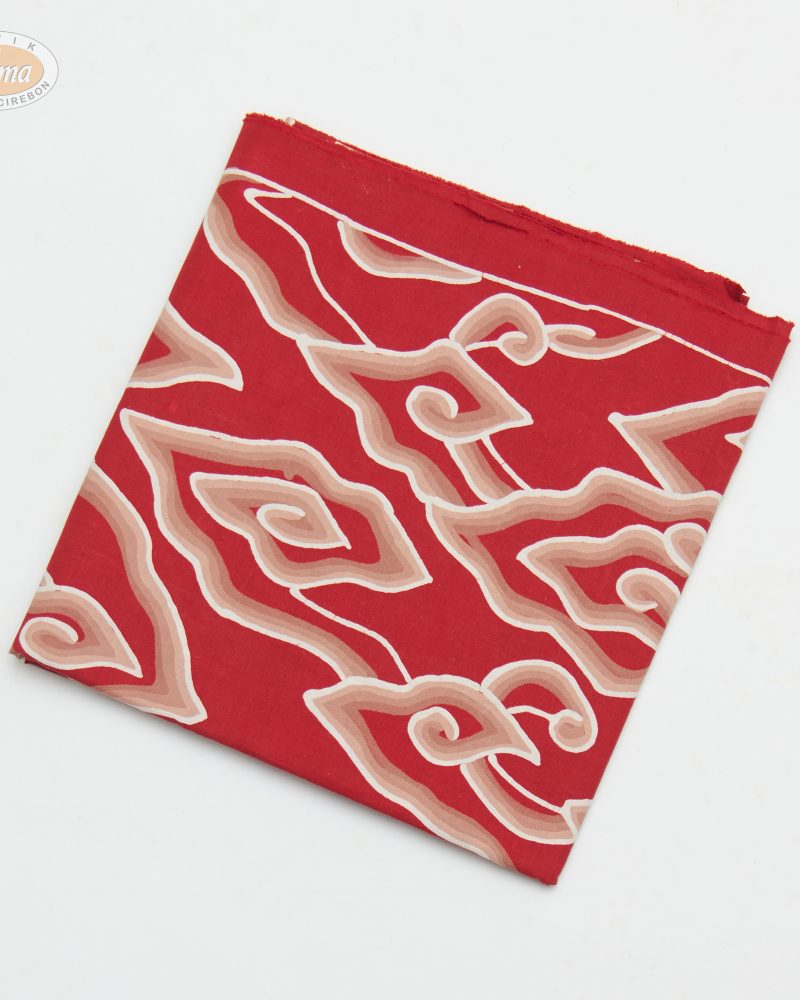 Kain Batik Tulis Motif Mega Mendung Full - Marun