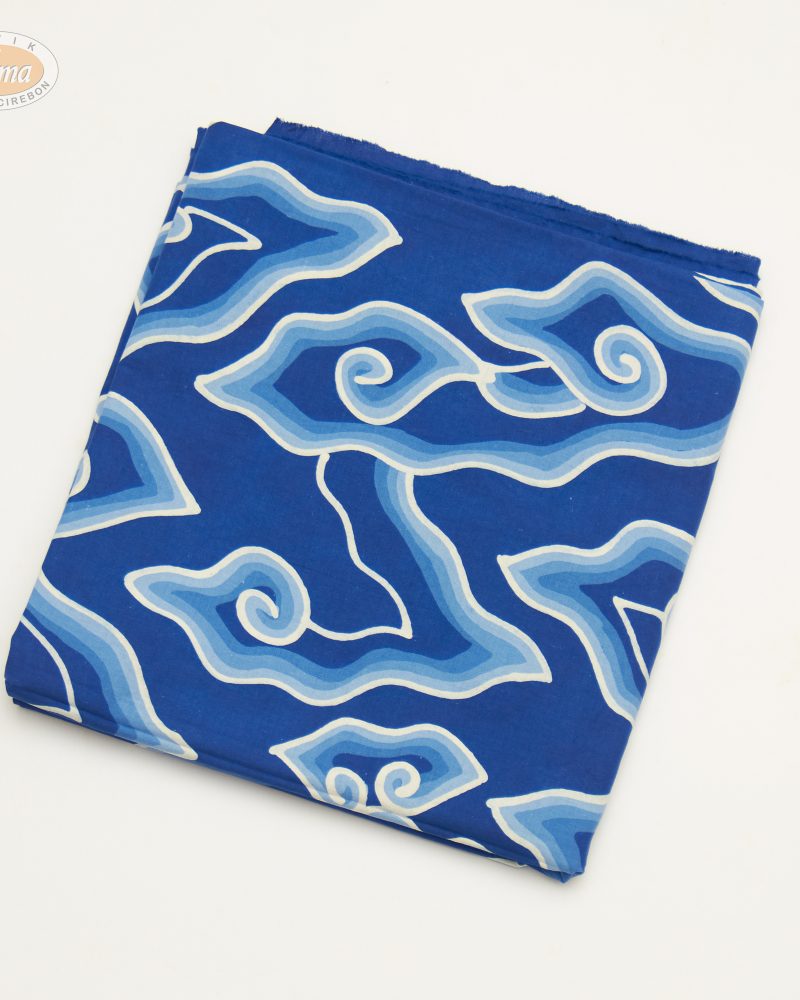 Kain Batik Tulis Motif Mega Mendung Full - Biru