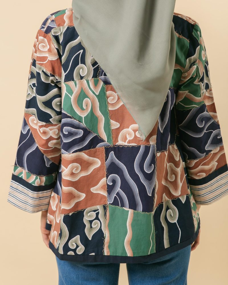 BATIK SALMA Outer Batik Bolero Perca Biru 6