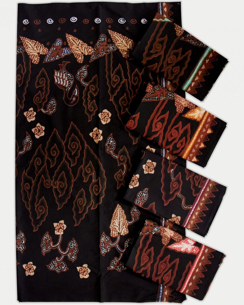 BATIK SALMA Kain Batik Tulis Mega Mendung Hitam Katun Primisima 2 Meter 3