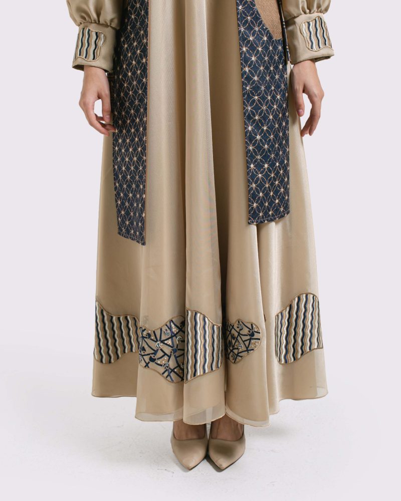 BATIK SALMA Gamis Outer Organza Bordir 5