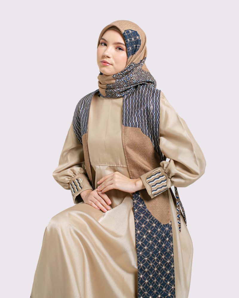 BATIK SALMA Gamis Outer Organza Bordir 8