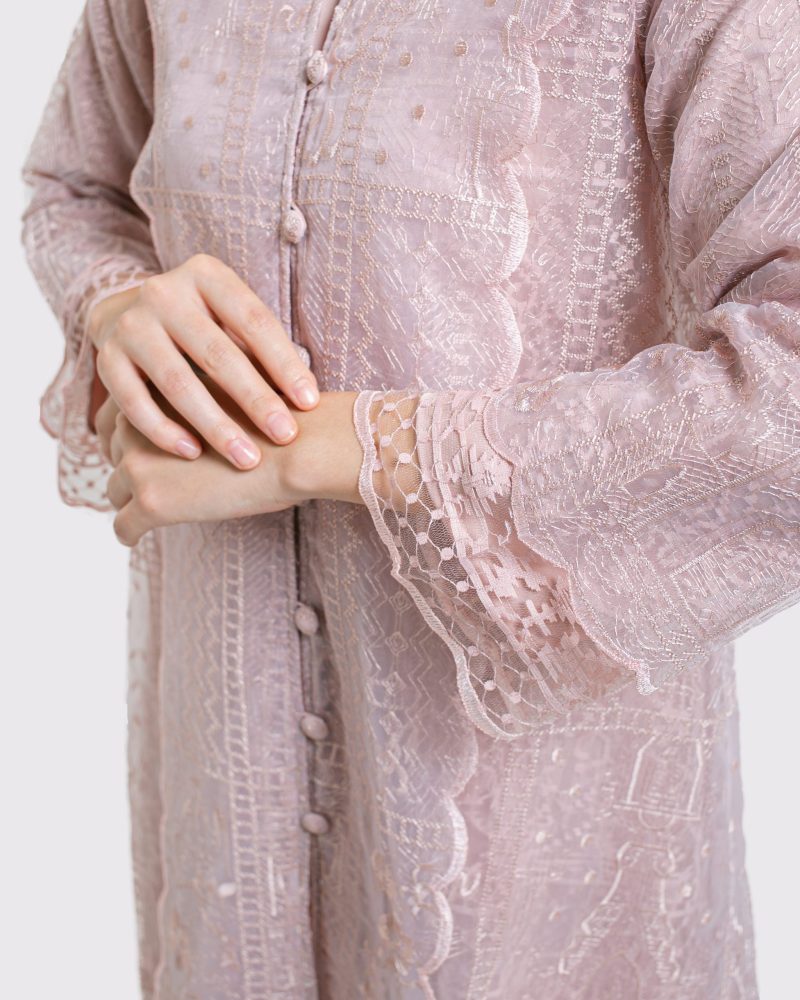 Dress Organda Lipat Kartini - Pink 5