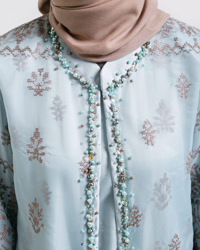 Dress Wanita Organda Payet Batu 3