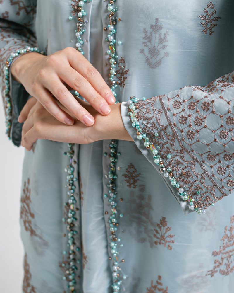 Dress Wanita Organda Payet Batu 4