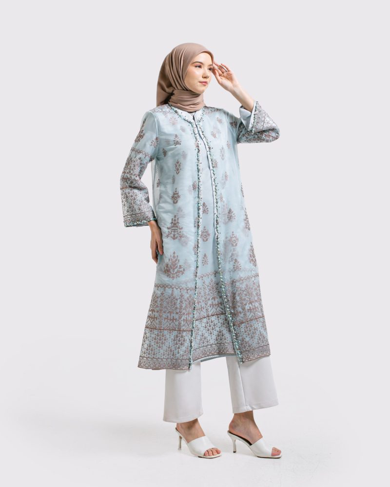 Dress Wanita Organda Payet Batu 7