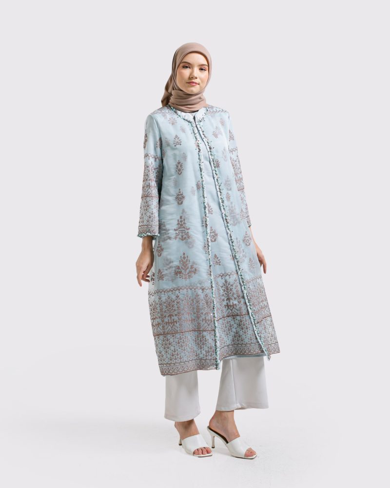 Dress Wanita Organda Payet Batu 8