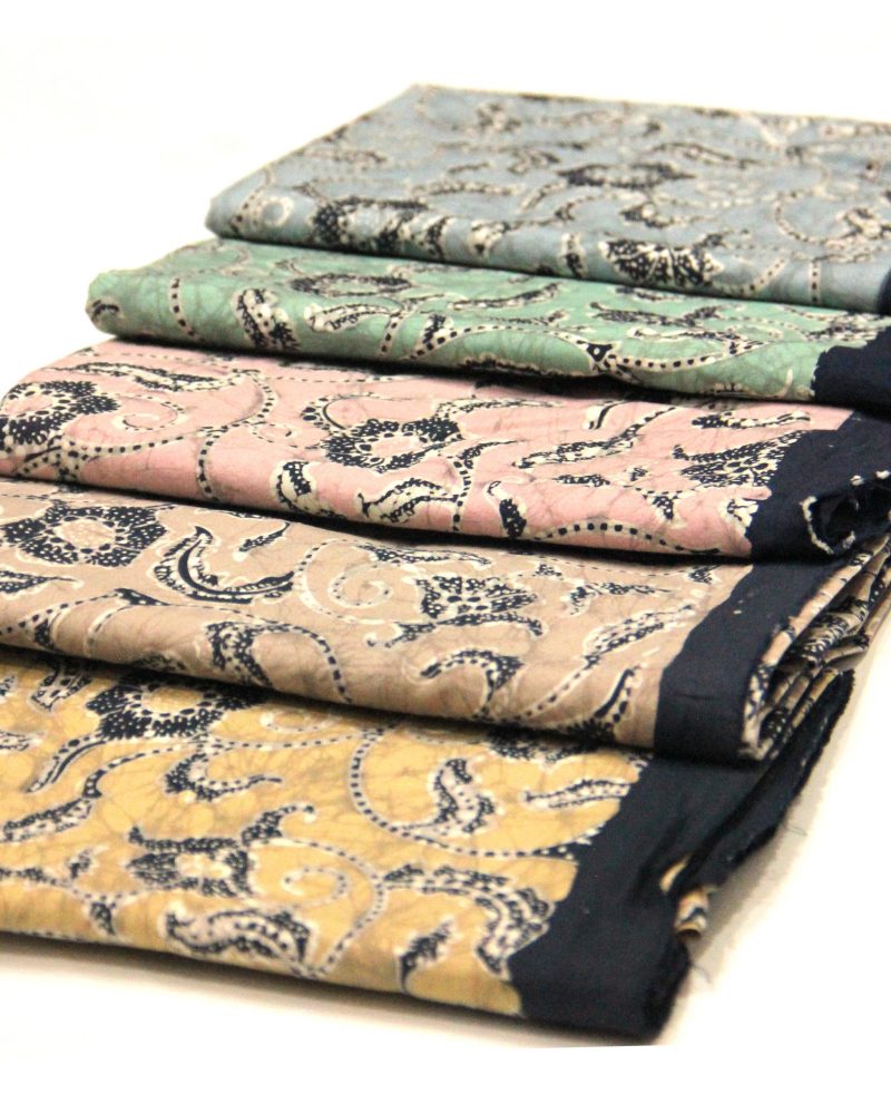 Kain Batik Cap Cetak Katun Warna Alam