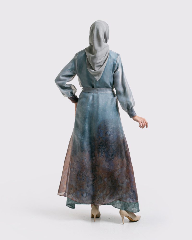 Gamis Organdi Bunga Payet 2