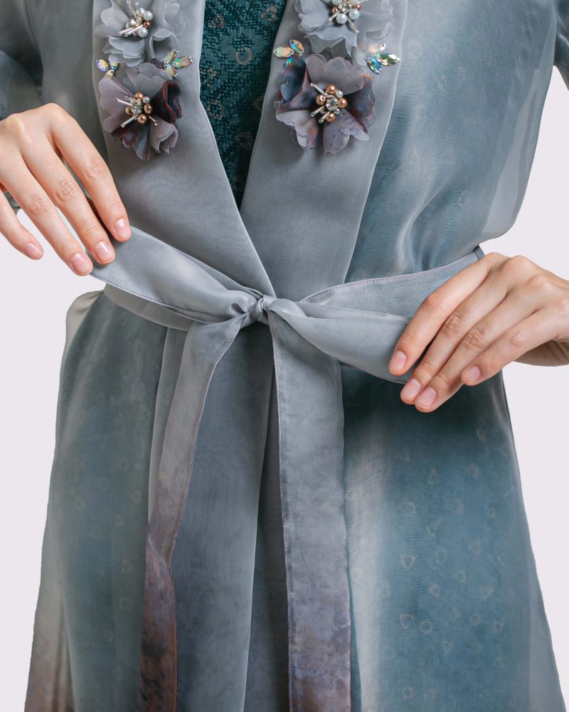 Gamis Organdi Bunga Payet 2