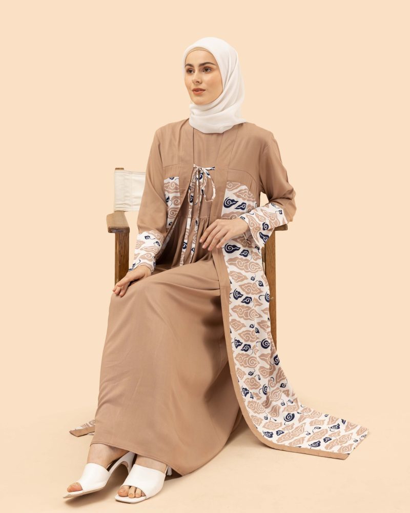 Gamis Inner Comb Pls - Cokelat 1