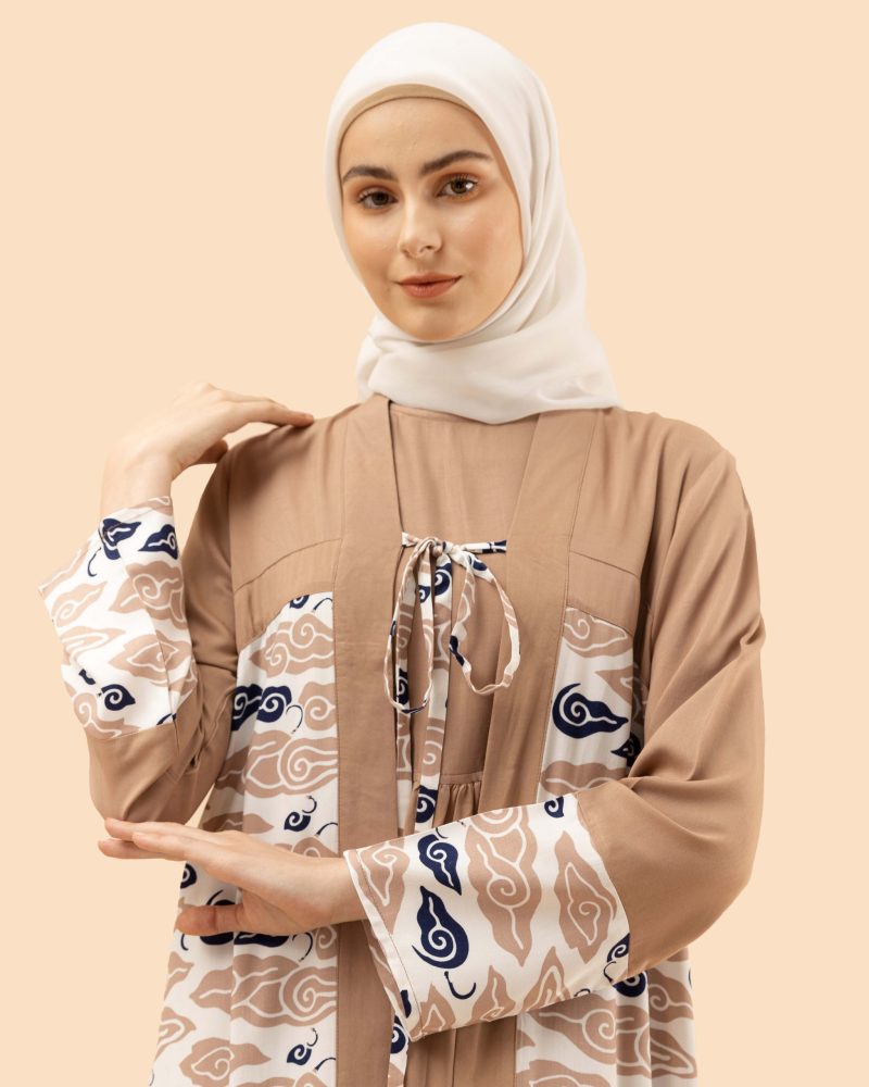 Gamis Inner Comb Pls - Cokelat 2