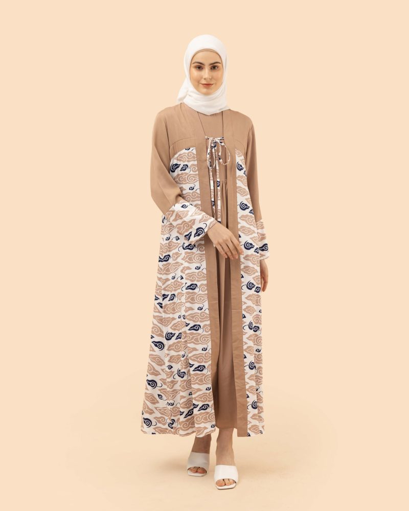 Gamis Inner Comb Pls - Cokelat 7