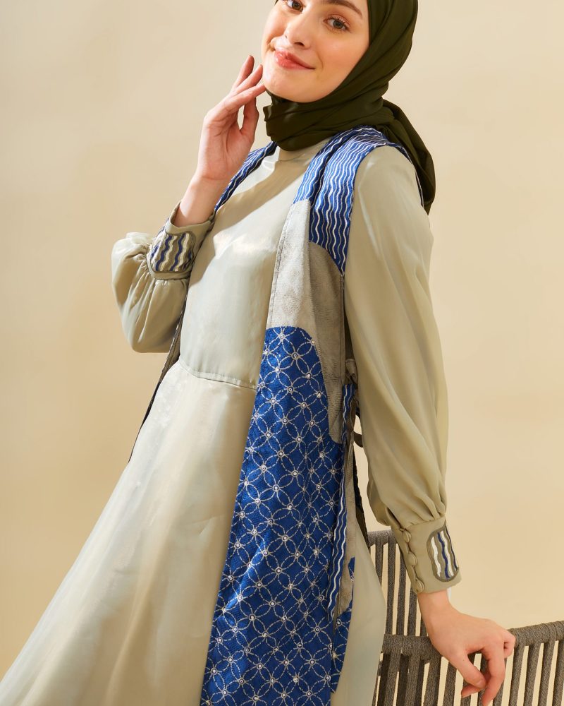Gamis Outer Organdi Bordir 01 4