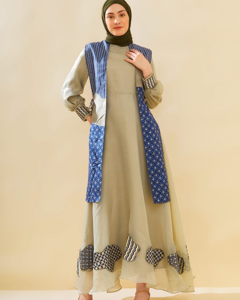 Gamis Outer Organdi Bordir 01