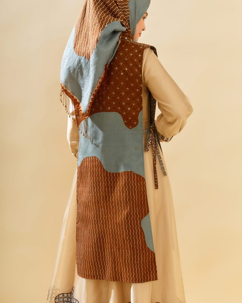 Gamis Outer Organdi Bordir 02 3