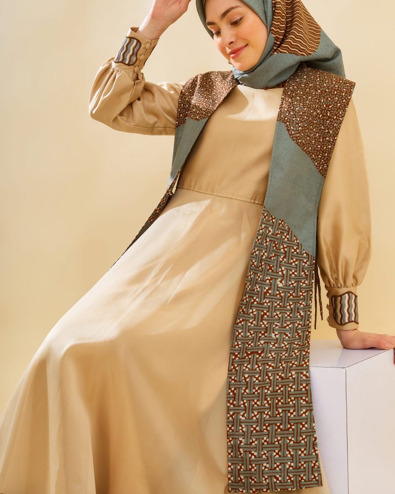 Gamis Outer Organdi Bordir 02 4
