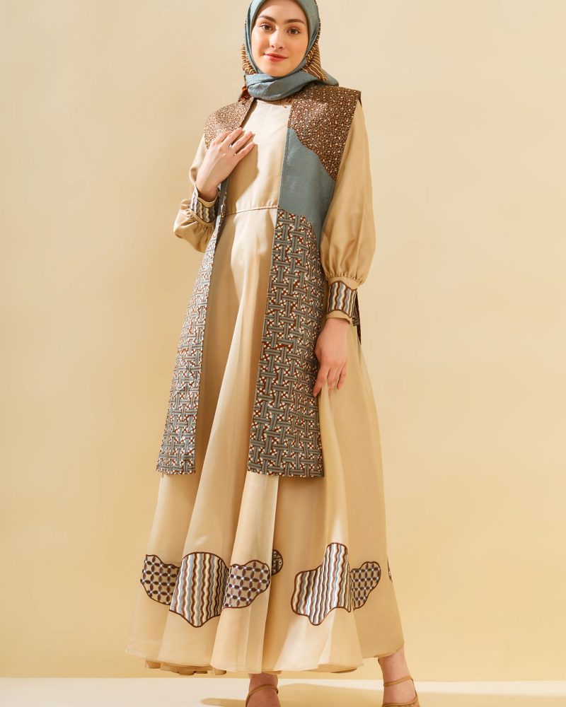 Gamis Outer Organdi Bordir 02