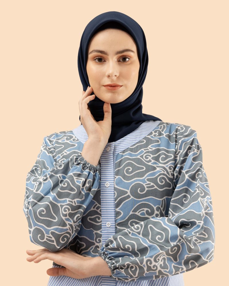 gamis mega mendung lurik 1