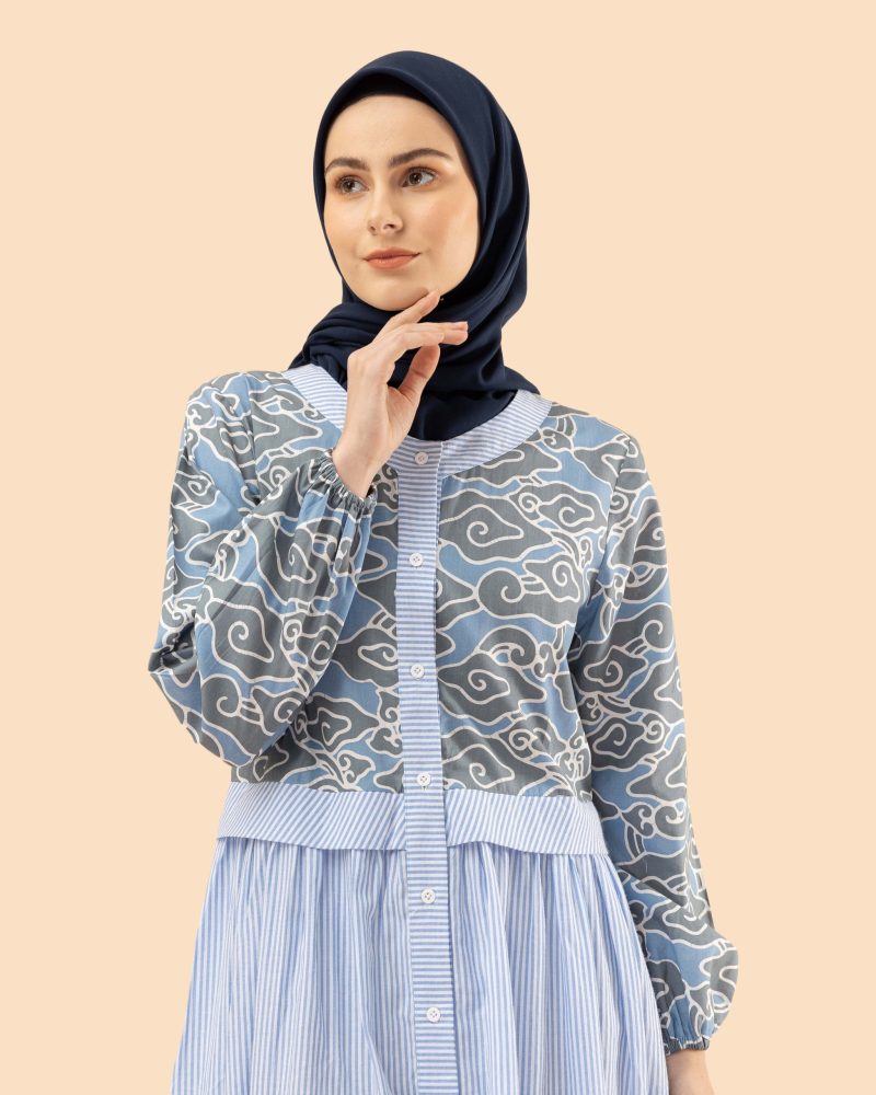 gamis mega mendung lurik 3