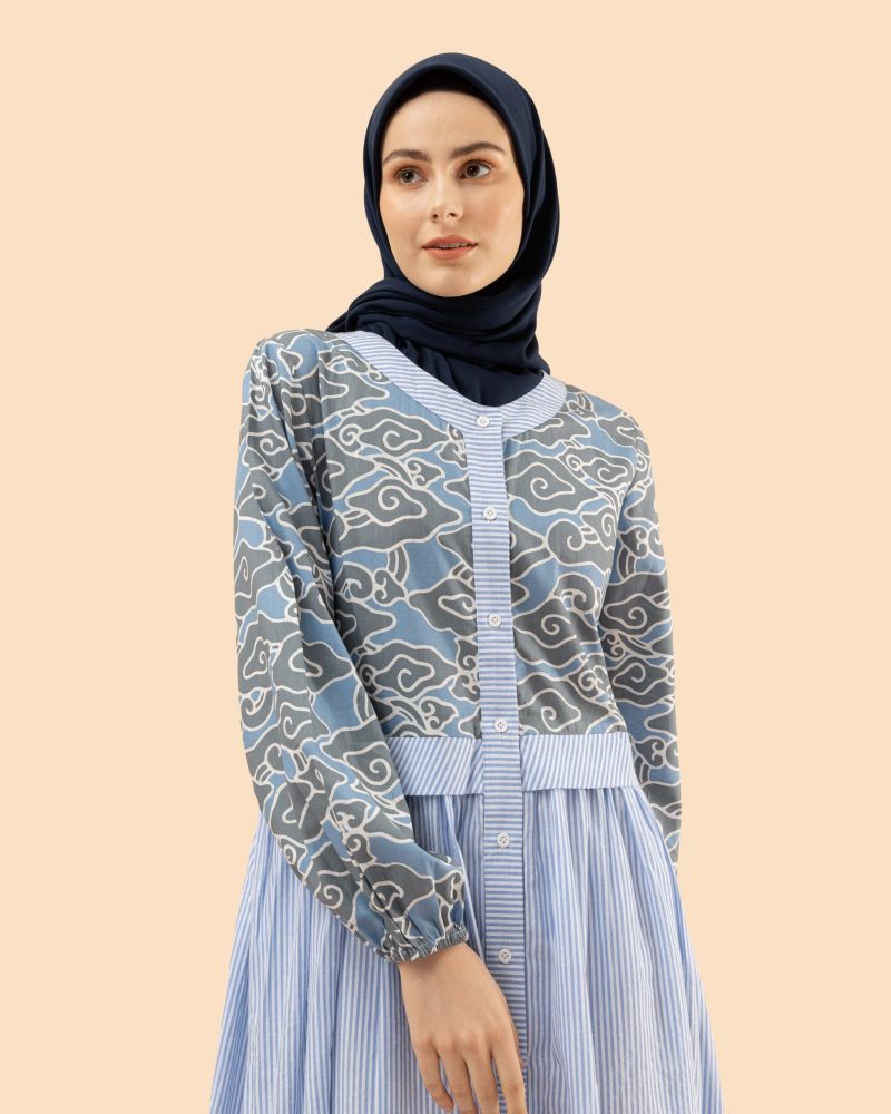 gamis mega mendung lurik