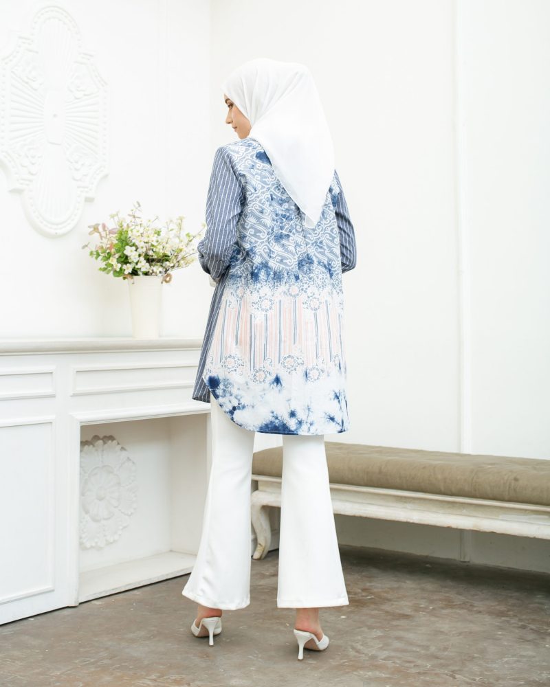Batik Salma Kemeja Wanita Saku Bordir 3
