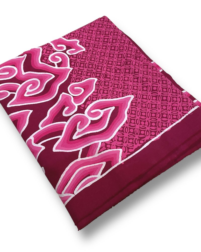 BATIK SALMA Kain Batik Tulis Warna Maroon Mega Mendung Kombinasi 1