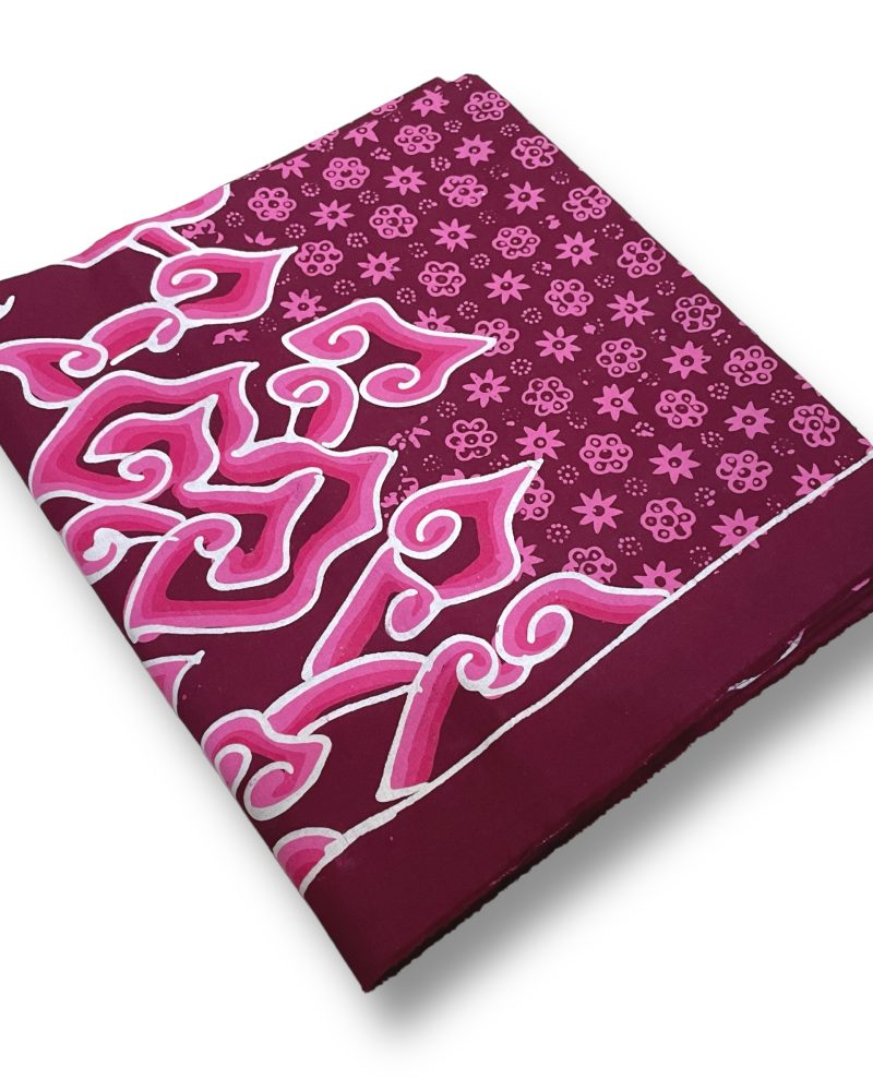 BATIK SALMA Kain Batik Tulis Warna Maroon Mega Mendung Kombinasi 2