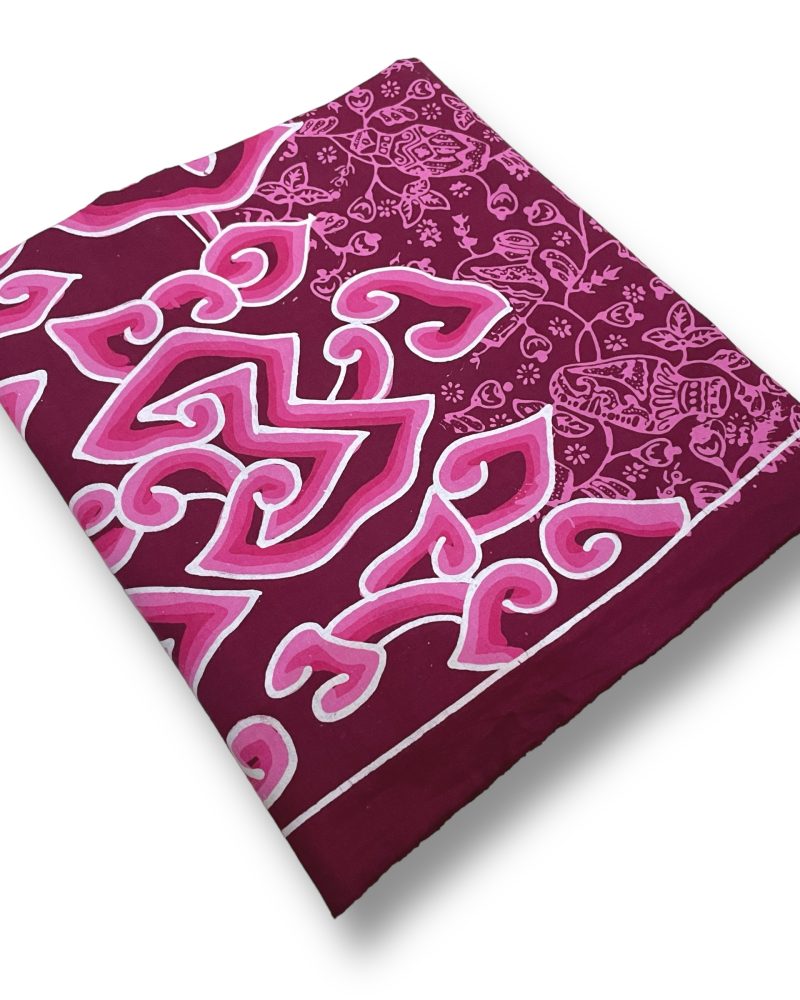 BATIK SALMA Kain Batik Tulis Warna Maroon Mega Mendung Kombinasi 3
