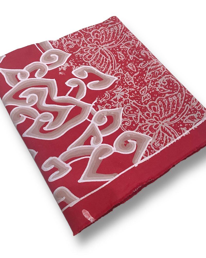 BATIK SALMA Kain Batik Tulis Warna Merah Mega Mendung Kombinasi 2