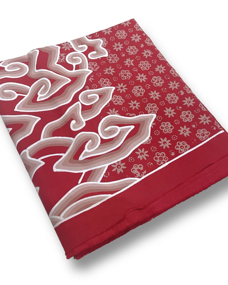 BATIK SALMA Kain Batik Tulis Warna Merah Mega Mendung Kombinasi 5