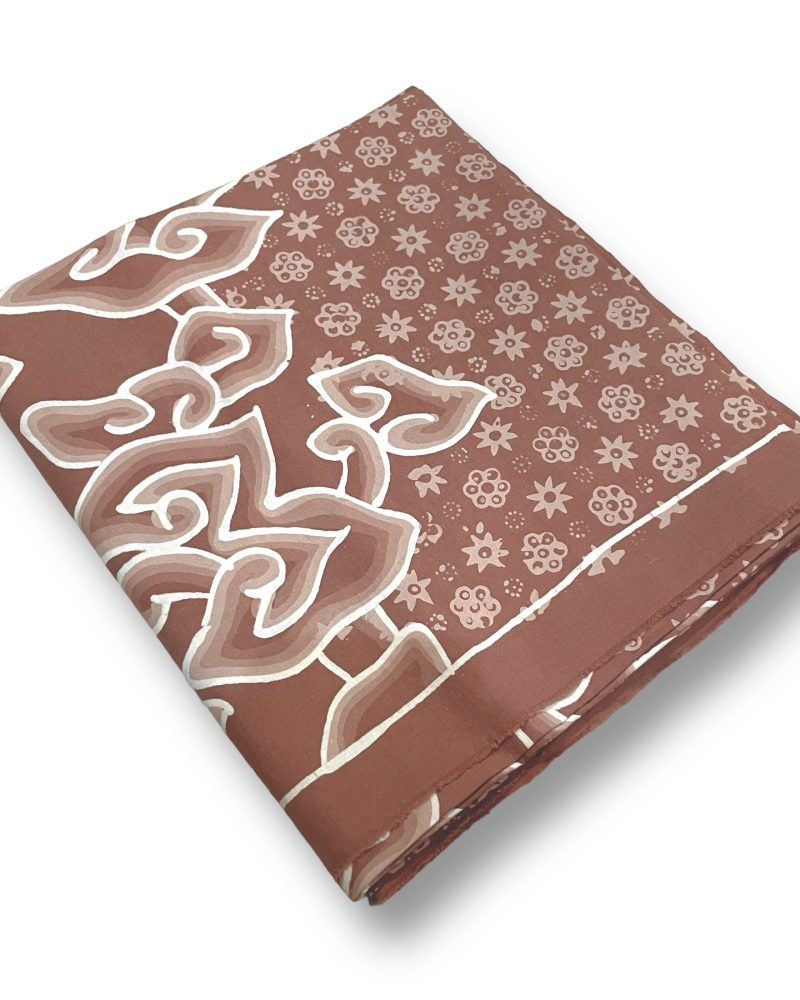 Jual Kain Batik Tulis Warna Mocca Mega Mendung Kombinasi 1