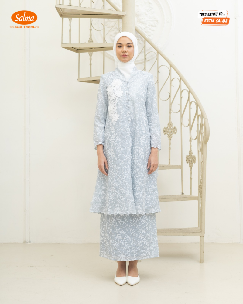 SET MALAY PANJANG GREY PREMIUM